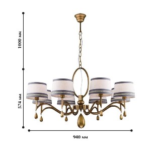 Подвесная люстра Nika 1938-8P
