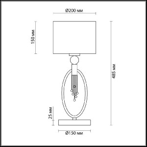 Интерьерная настольная лампа Neoclassi 4516/1T