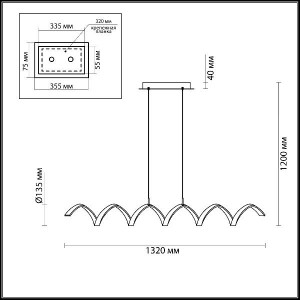Подвесной светильник Spira 3832/50L