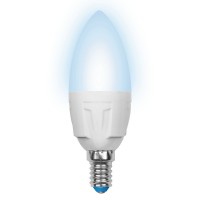 Лампочка светодиодная  LED-C37-7W/NW/E14/FR PLP01WH картон