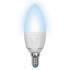 Лампочка светодиодная  LED-C37-7W/NW/E14/FR PLP01WH картон