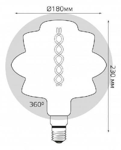 Лампочка светодиодная филаментная Vintage Filament Flexible 161802008