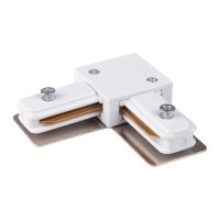 Соединитель Track Rail  WH Surface TRC-1-1-L-WH / Коннектор угловой для однофазного шинопровода (белый)