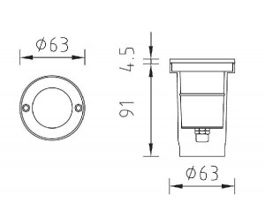 Встраиваемый светильник уличный 73201А