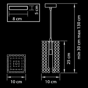 Подвесной светильник CRISTALLO 795422