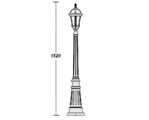Наземный фонарь  95211S Bl
