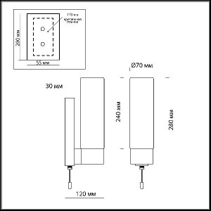 Настенный светильник Tingi 2660/1W