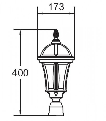Плафон  95203S Bl