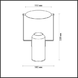Интерьерная настольная лампа Tram 4077/12TL