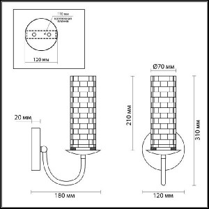 Бра Sheila 3781/1W