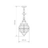 Уличный светильник подвесной Regul Regul H черная медь (GLXT-1475H)