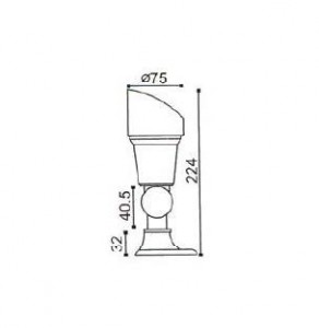 Прожектор уличный 12618 Bl