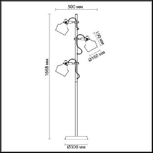 Торшер Osta 4084/3F