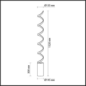 Торшер Spira 3832/30FL