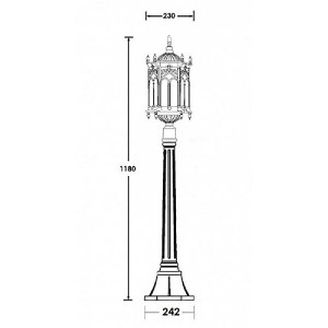 Наземный фонарь 89907L Bl