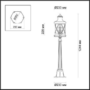 Наземный фонарь Sation 4045/3F