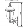 Настенный фонарь уличный ST. LOUIS L 89101/15L Bl
