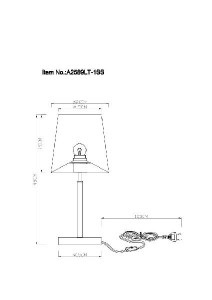 Интерьерная настольная лампа Rodos A2589LT-1SS