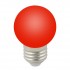 Лампочка светодиодная  LED-G45-1W/RED/E27/FR/С