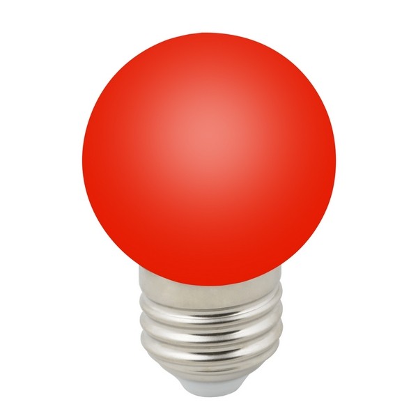 Лампочка светодиодная LED-G45-1W/RED/E27/FR/С Лампочка светодиодная LED-G45-1W/RED/E27/FR/С