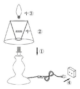 Интерьерная настольная лампа Metalic 21692