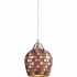 Подвесной светильник 528 528-1MLT satin nickel / multi color mosaic