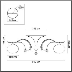 Потолочная люстра Adda 3954/8C