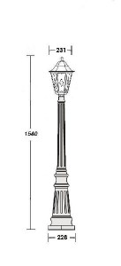 Наземный фонарь 79811 lg Bl