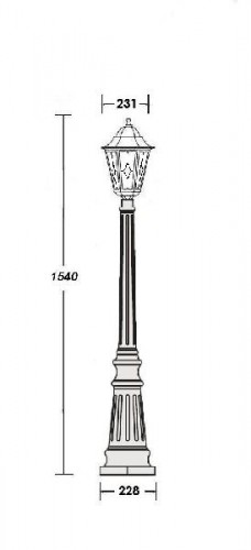 Наземный фонарь  79811 lg Bl