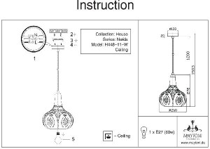 Подвесной светильник Nerida H448-11-W