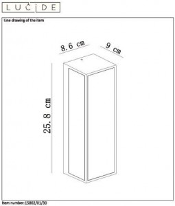 Настенный светильник уличный Dukan 15802/01/30