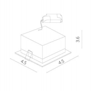 Точечный светильник Grill A3153PL-1BK