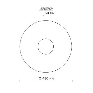 Настенно-потолочный светильник Lesora 2030/EL