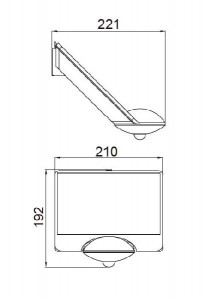 Уличный консольный светильник P9013