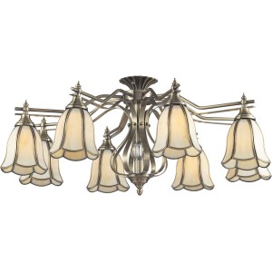 Потолочная люстра 662 662-08-52 antique brass + tiffany