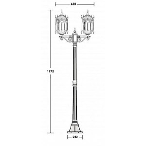 Наземный фонарь 89908L A Bl