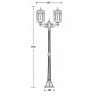 Наземный фонарь  89908L A Bl