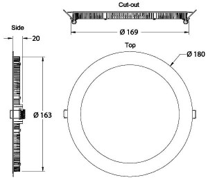 Точечный светильник LED Panel 565089