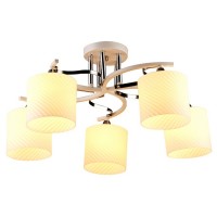 Потолочная люстра  MD.3285-5-S CH+WH