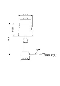 Интерьерная настольная лампа Rollo 24138