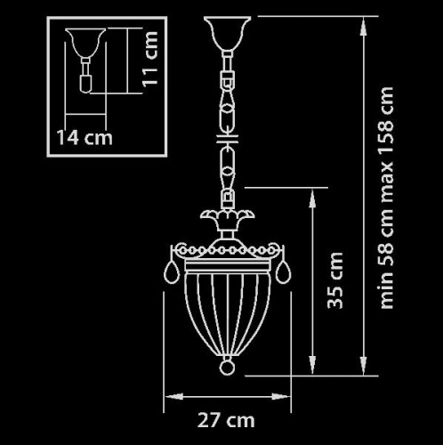 Подвесная люстра SCHON 790034