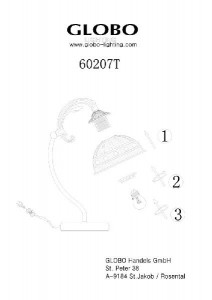 Интерьерная настольная лампа 60207t 60207T