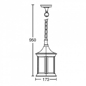 Уличный светильник подвесной 89805L Gb