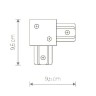 Коннектор Profile Recessed L-connector 8971