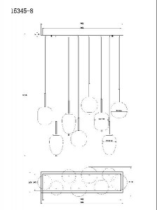 Подвесной светильник Blacky 15345-8