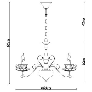 Подвесная люстра Tet-a-tet A1704LM-5CC