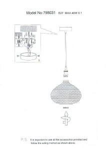 Подвесной светильник Genni 798031