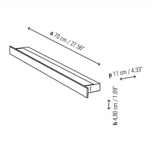 Настенный светильник PLANA PLANA Chrome
