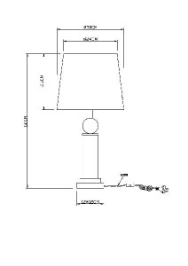 Интерьерная настольная лампа Rollo 24138T
