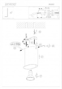 Точечный светильник DK2005-OR